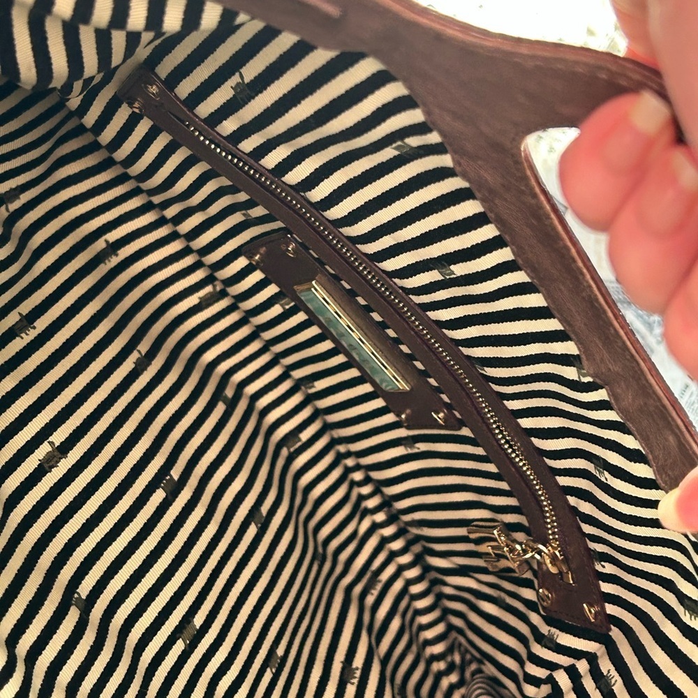 L.A.M.B. Brown Leather Shoulder Bag - Picture 14 of 15